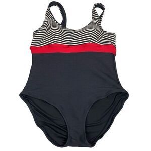 Lands' End Coastal Spirit One Piece Swimsuit size 12